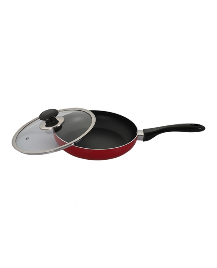 Topper Non-stick Glamour Fry Pan With Lid 22 CM – Red - Image 2